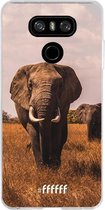LG G6 Hoesje Transparant TPU Case - Elephants #ffffff