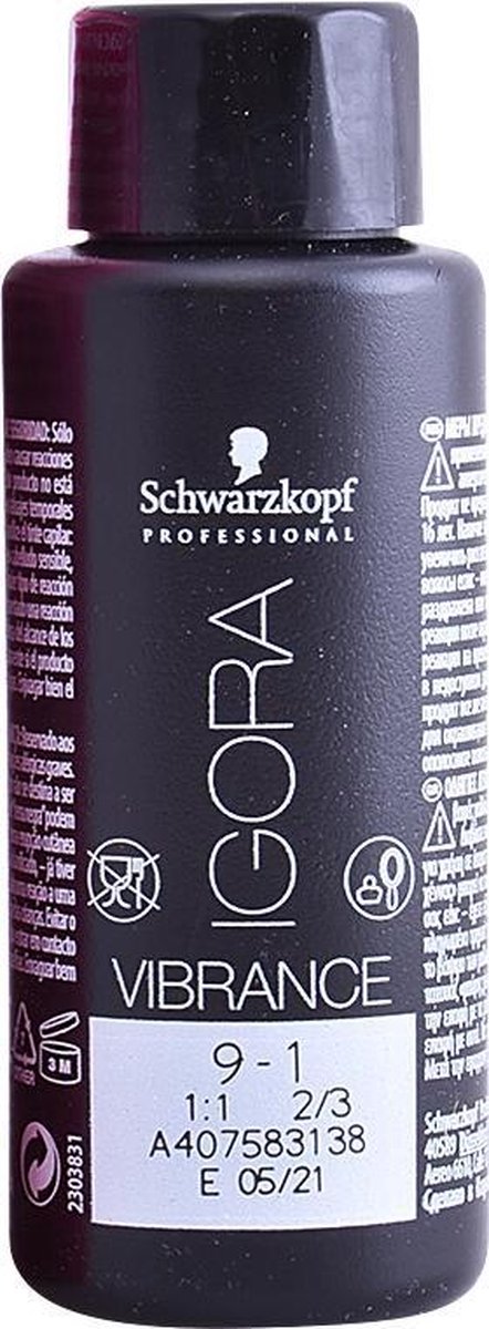 Semi-permanente kleurstof Igora Vibrance 9-1 Schwarzkopf (60 ml)