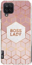 Casetastic Samsung Galaxy A12 (2021) Hoesje - Softcover Hoesje met Design - Boss Lady Print