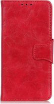 Shop4 - Geschikt voor Samsung Galaxy A72 Hoesje - Wallet Case Cabello Rood