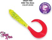 Crazy Fish King Tail - 6.5 cm - 20200 - chartreuse redtail