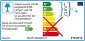 Lindby - LED wandlamp - 1licht - glas, metaal - H: 10 cm - opaalwit, mat, chroom - Inclusief lichtbron