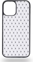 White Leather Cushion Telefoonhoesje - Apple iPhone 12 mini