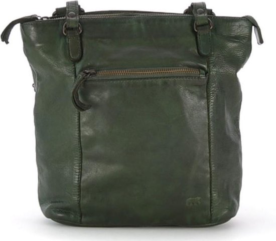 Sac à bandoulière / sac à dos en cuir Sandy Bear Design - Vert