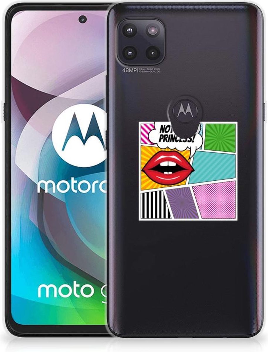 Motorola Moto G 5G Silicone Back Cover Popart Princess