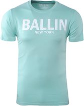 Ballin - Heren T-Shirt - Ronde Hals - Regular Fit  - Mint Groen