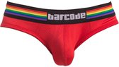 Barcode Berlin Pride Brief Red - MAAT XL - Heren Ondergoed - Slip voor Man - Mannen Slip