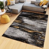 Tapiso Maya Vloerkleed Grijs Modern Slaapkamer Kleed Tapijt Maat- 180x250