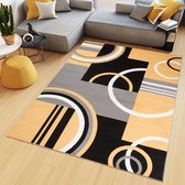 Tapiso Maya Vloerkleed Geel Kleed Woonkamer Modern Tapijt Maat- 160x230