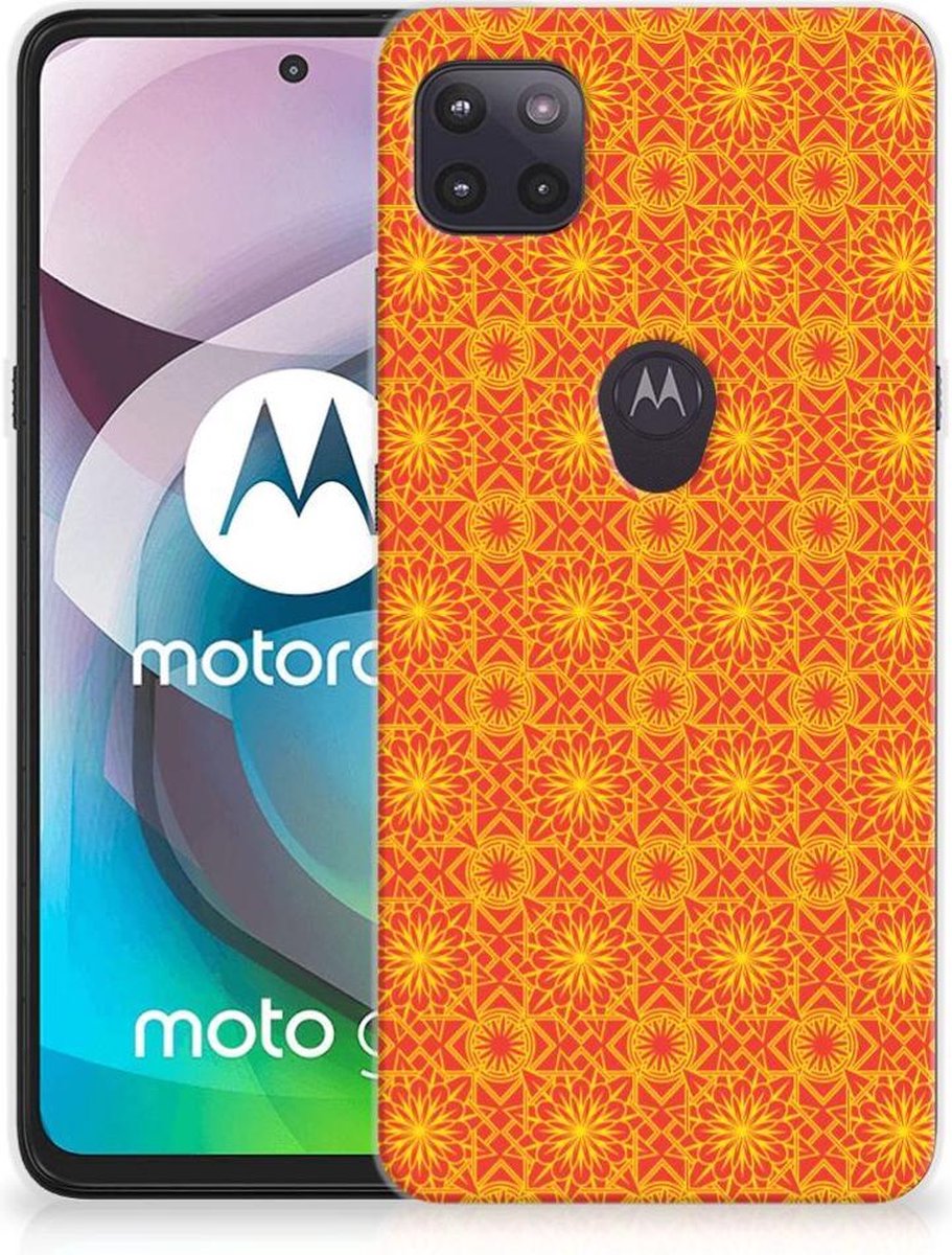 Motorola Moto G 5G TPU bumper Batik Oranje