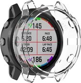 Shop4 - Garmin Fenix 6S Case (ook Pro, Solar en Sapphire) - Siliconen Transparant