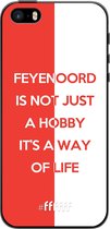 6F hoesje - geschikt voor iPhone 5 -  TPU Case - Feyenoord - Way of life #ffffff