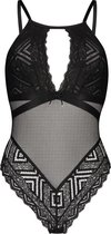 Hunkemöller Dames Lingerie Body Jerrine I AM Danielle  - Zwart - maat L