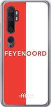 6F hoesje - geschikt voor Xiaomi Mi Note 10 -  Transparant TPU Case - Feyenoord - met opdruk #ffffff