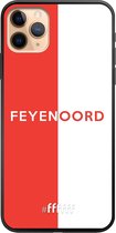 6F hoesje - geschikt voor iPhone 11 Pro Max -  TPU Case - Feyenoord - met opdruk #ffffff