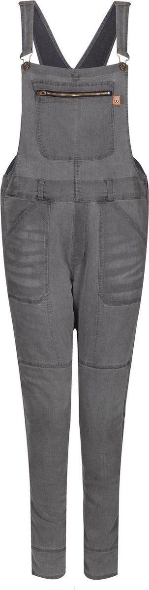 Motogirl Irene motorjeans tuinbroek Grijs
