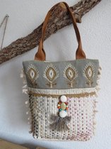 hand/schoudertas/strandtas van KBAS Indian Style