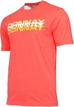 Donnay Heren - T-Shirt Daks - Sportshirt - maat M - Peach Coral (235)