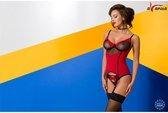 AVANUA - Valentin Corset Red/black  Size (interno):L/XL