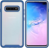 Voor Samsung Galaxy S10 Plus Sterrenhemel Effen Kleur Serie Schokbestendige PC + TPU Beschermhoes (Royal Blue)