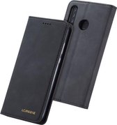 Voor Huawei P30 Lite LC.IMEEKE LC-002 Serie Huid Handgevoel PU + TPU Horizontale Flip Leren Case met Houder & Kaartsleuf & Portemonnee (Zwart)