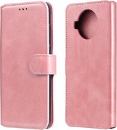 Voor Xiaomi Mi 10T Lite 5G / Redmi Note 9 Pro 5G Klassieke kalfsstructuur PU + TPU Horizontale flip lederen hoes, met houder & kaartsleuven en portemonnee (roségoud)