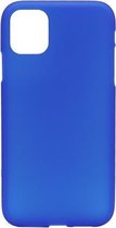 Effen kleur Matte TPU Soft Shell mobiele telefoon beschermhoes voor iPhone 11 Pro (blauw)