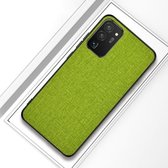 Voor Samsung Galaxy S20 FE schokbestendige stoffen beschermhoes (groen)