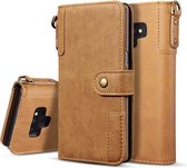 Voor Galaxy Note9 Koeienhuid Textuur Horizontale Flip Leren Case met Houder & Kaartsleuven & Portemonnee & Lanyard (Bruin)