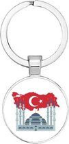 Akyol - Turkije Sleutelhanger - Turkije - reizigers - Istanbul - 2,5 x 2,5 CM