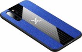 Voor Huawei P30 Pro XINLI stiksels Textue schokbestendig TPU beschermhoes (blauw)