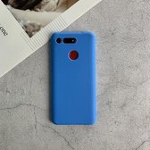 Voor Huawei Honor V20 schokbestendig Frosted TPU beschermhoes (lichtblauw)