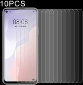 Voor Huawei nova 7 SE 10 STKS Half-scherm Transparant Gehard Glas Film