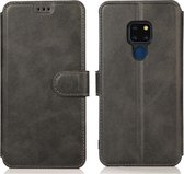 Voor Huawei Mate 20 Kalf Textuur Magnetische Gesp Horizontale Flip Leren Case met Houder & Kaartsleuven & Portemonnee & Fotolijst (Zwart)