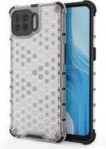 Voor OPPO F17 Pro schokbestendige honingraat pc + TPU-hoes (wit)