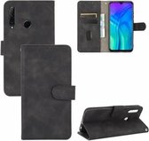 Voor Huawei Honor 10i / 20i / Enjoy 9s Effen Kleur Huidgevoel Magnetische Gesp Horizontale Flip Kalfsstructuur PU Lederen Case met Houder & Kaartsleuven & Portemonnee (Zwart)