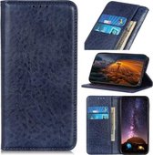 Voor OPPO Realme X7 Pro Magnetische Crazy Horse-textuur Horizontale flip lederen tas met houder & kaartsleuven & portemonnee (blauw)