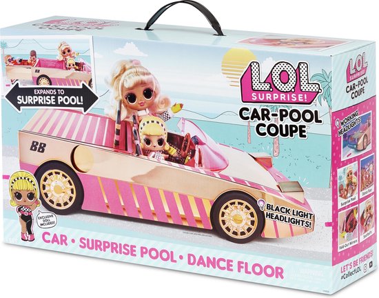 L.O.L. Surprise Car-Pool Coupe Auto - met Exclusieve Minipop - Poppenvervoersmiddel - L.O.L. Surprise!