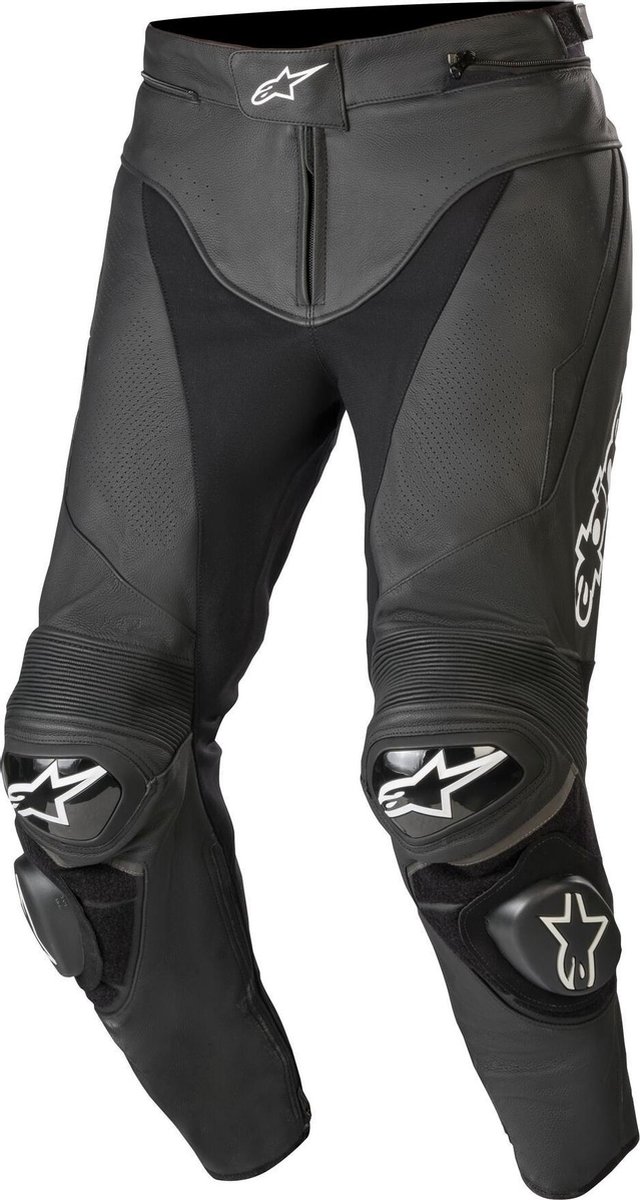 Alpinestars Track V2 Black Leather Motorcycle Pants 54
