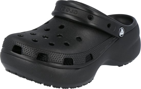 platform black crocs