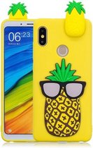 Voor Xiaomi Redmi Note 6 Pro 3D Cartoon patroon schokbestendig TPU beschermhoes (grote ananas)