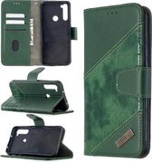 Voor Xiaomi Redmi Note 8T Bijpassende Kleur Krokodil Textuur Horizontale Flip PU Lederen Case met Portemonnee & Houder & Kaartsleuven (Groen)
