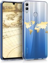 kwmobile telefoonhoesje voor Honor 10 Lite - Hoesje voor smartphone - Wereldkaart design