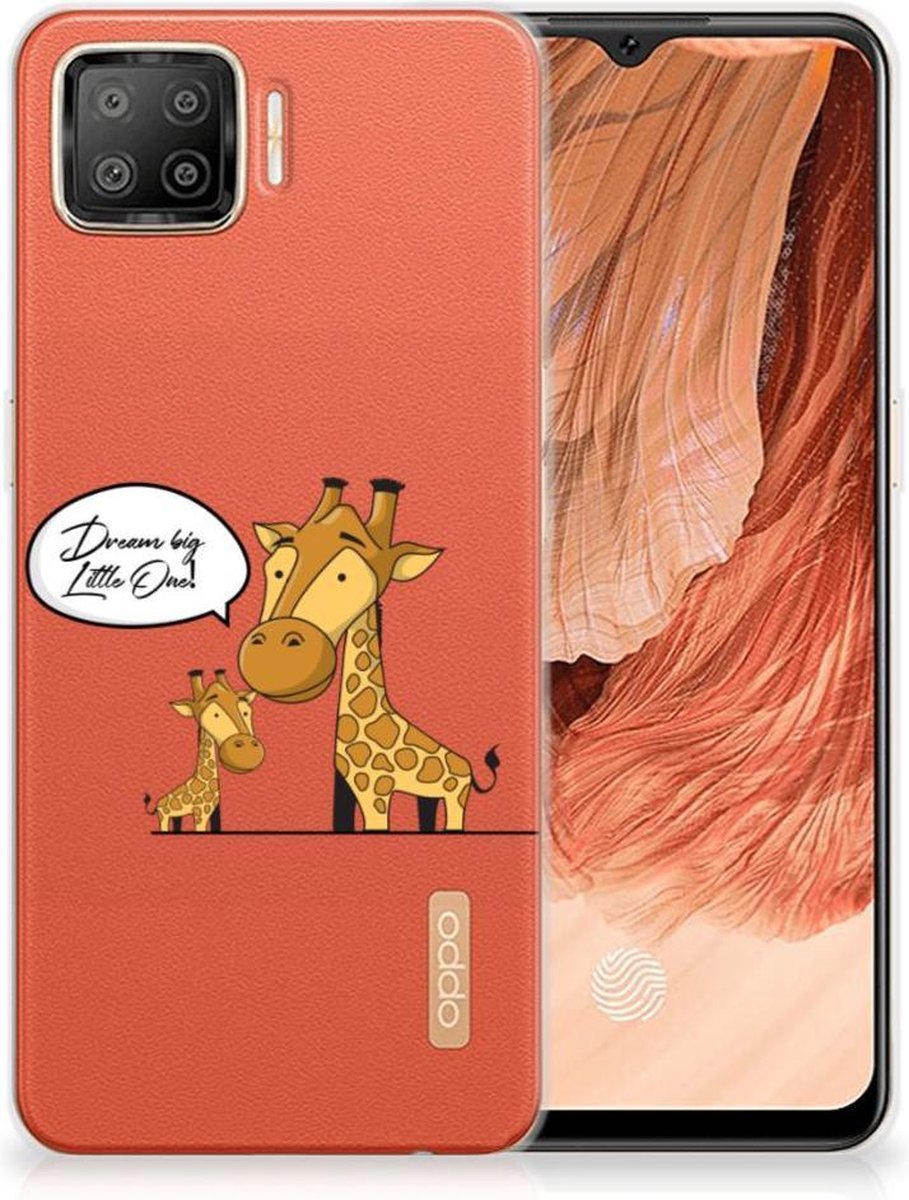 OPPO A73 4G Telefoonhoesje met Naam Giraffe