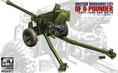 AFV-Club Ordnance QF 6PDR. Gun Late Type + Ammo by Mig lijm