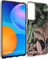 iMoshion Design voor de Huawei P Smart (2021) hoesje - Jungle - Groen / Roze