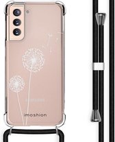 iMoshion Design hoesje met koord voor de Samsung Galaxy S21 - Paardenbloem - Wit