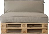2L Home & Garden Palletkussen Set Metro Lounge Beige 2 delig