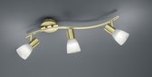 Trio Leuchten Levisto - Plafondlamp - 3 lichts - L 550 mm - goud/messing