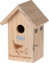 Pro Garden Vogelhuisje 19,5 X 13,5 X 11 Cm Hout Naturel